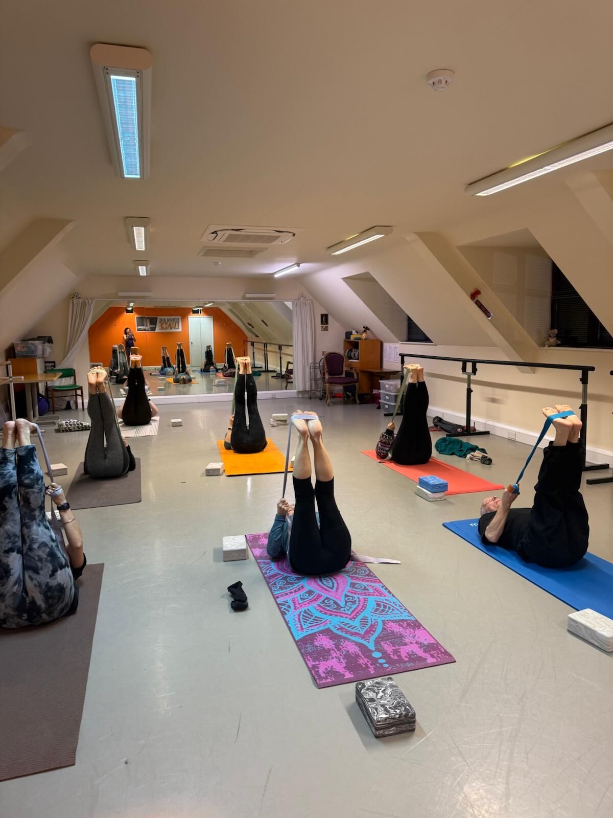 Peaceful Hatha Yoga class environment in Abingdon